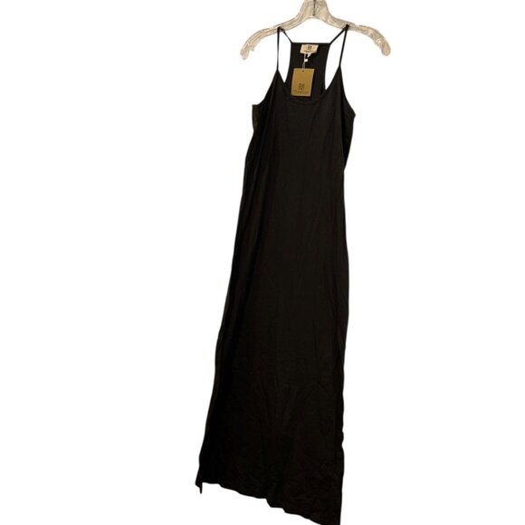 mara doro GREECE santorini $300 all day elegance charcoal jersey maxi dress NWT - Picture 1 of 3